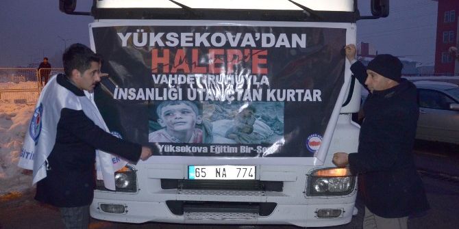 Eğitim Bir-sen’den Halep’e Yardım