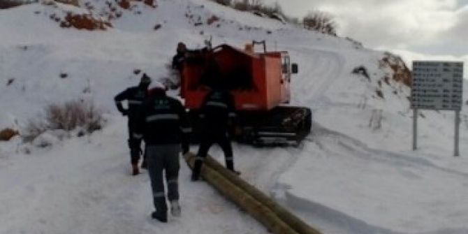 Çedaş Ekiplerinin Sıfırın Altında 20 Derecede Zorlu Mücadelesi