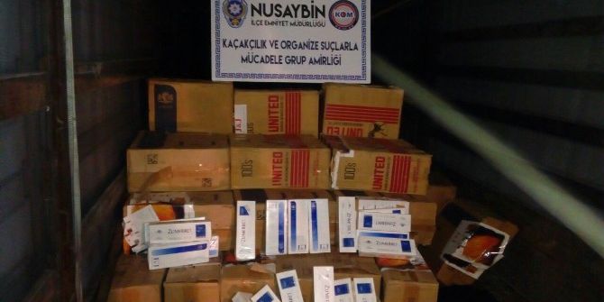 Nusaybin’de 514 Bin Tl’lik Kaçak Sigara Ele Geçirildi