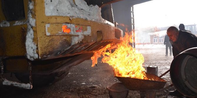 Muş’ta Dondurucu Soğuklar