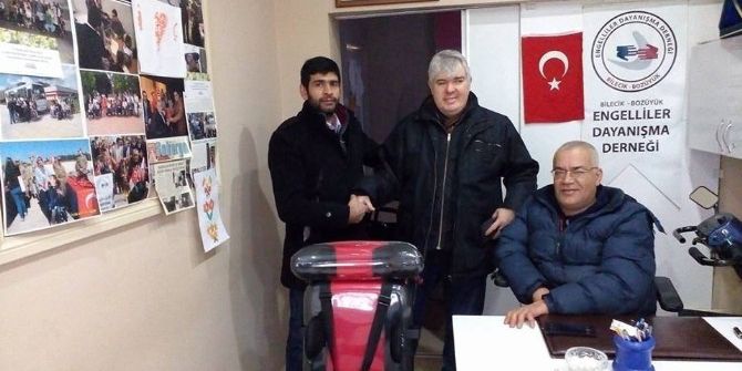 Bozüyük’te Engelliden Engelliye Destek