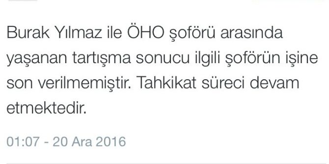 İett’den, Burak Yılmaz İle Tartışan Şoför İle İlgili Açıklama