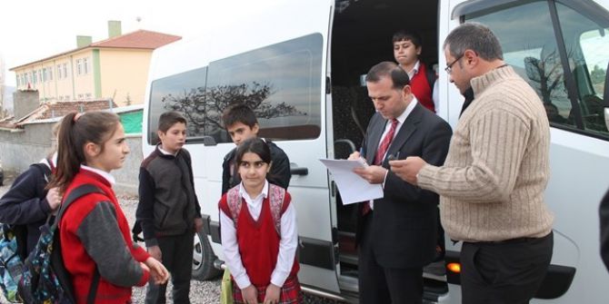 Sungurlu’da Servis Araçları Denetlendi