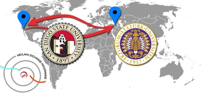 Atatürk Üniversitesi San Diego State Üniversitesi İle Mevlana Anlaşması İmzaladı