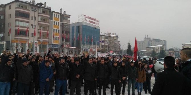 ‘Teröre Lanet Türk Polisine Destek’ Yürüyüşü Düzenlendi