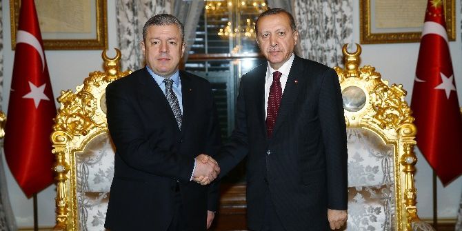 Cumhurbaşkanı Erdoğan Gürcistan Başbakanı Kvirikashvili İle Görüştü
