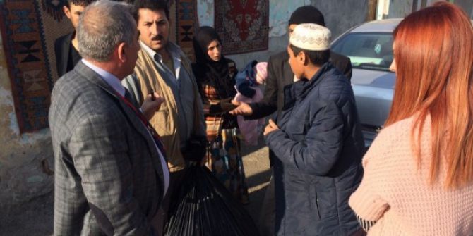 Liselilerden Suriyeli Aileye Yardım