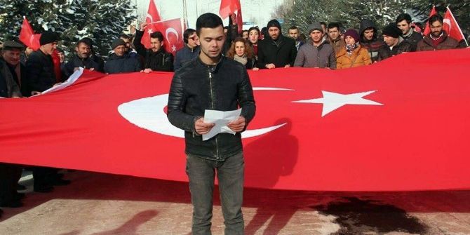 Çıldır Myo’dan Şehitlere Saygı Ve Güvenlik Güçlerine Destek Yürüyüşü