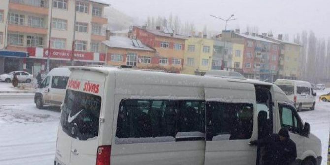 Sivas’ta Kar Yağışı Etkili Oldu