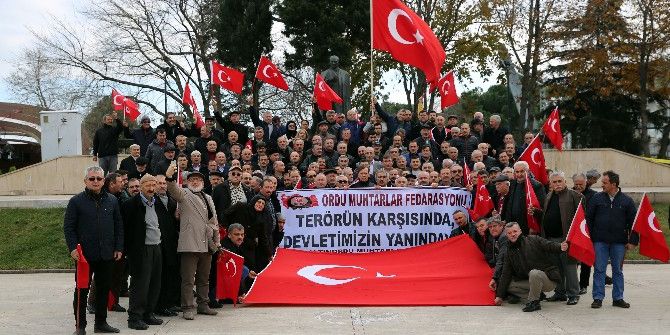 Ordulu Muhtarlardan Teröre Tepki Yürüyüşü