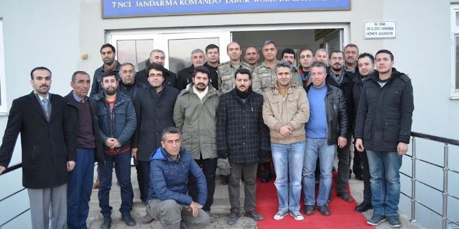 Sason’da Komutanlara Taziye Ziyareti