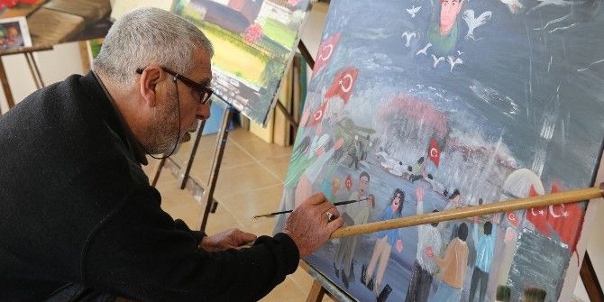 70’lik Ressam Darbe Girişimini Resmetti