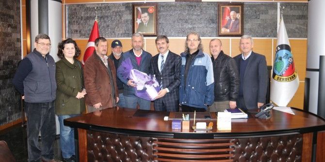 Başkan Yusuf Alemdar’a Spor Kulübünden Ziyaret