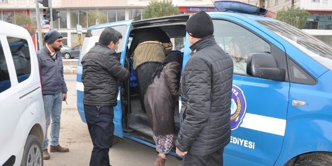 Siirt’te Dilenciler Toplatıldı