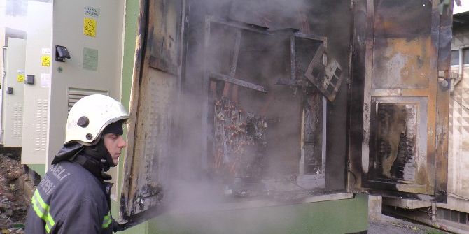 Trafo Yangını Paniğe Neden Oldu