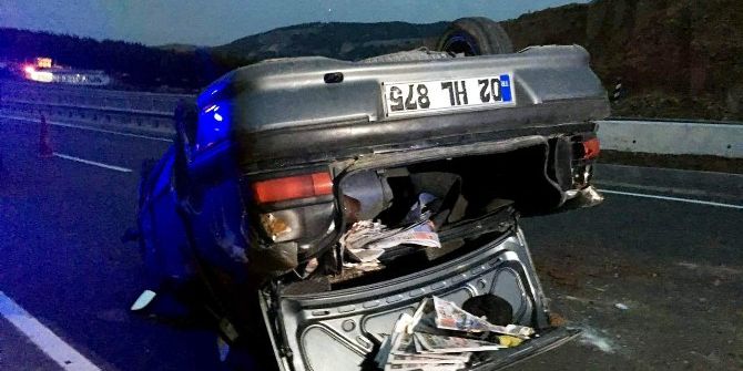 Otomobil Takla Attı: 3 Yaralı