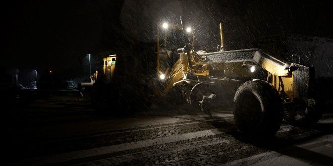 Meram Belediyesi Gece Kar Alarmında