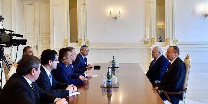 Azerbaycan Cumhurbaşkanı Aliyev, Tbmm Başkanı Kahraman’ı Kabul Etti