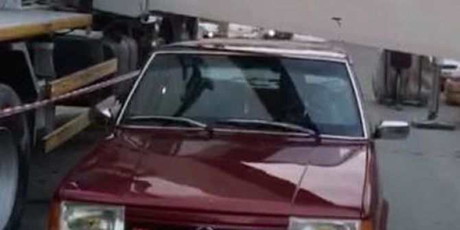 Canını Hiçe Sayan Sürücü Kamerada