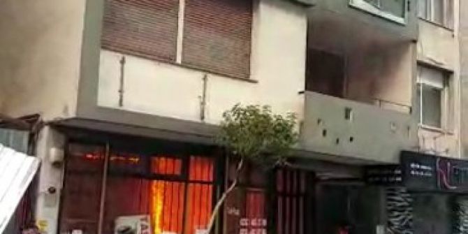 İzmir’in Göbeğinde Yangın Paniği