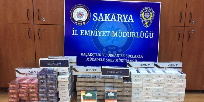 Sakarya’da 8 Bin Paket Kaçak Sigara Ele Geçirildi