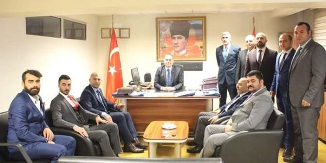 Mhp Tepebaşı İlçe Teşkilatından İlçe Emniyet Müdürlüğüne Taziye Ziyareti