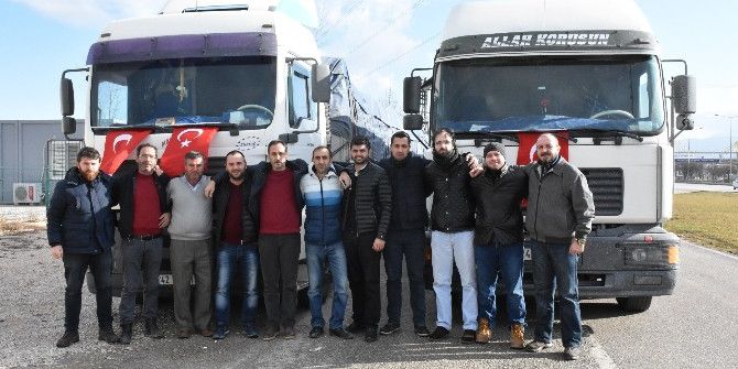 Bursalı Gençlerden Halep’e 2 Tır Yardım Malzemesi
