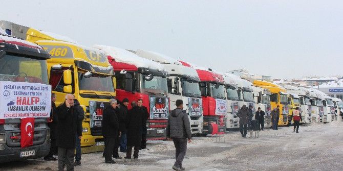 Halep’e 25 Tır Yardım Toplandı