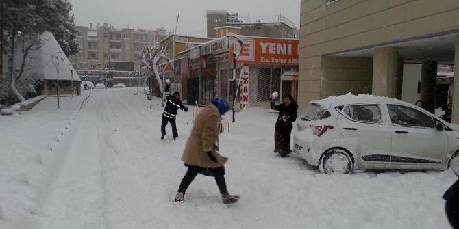 Mut’ta Okullara Kar Tatili