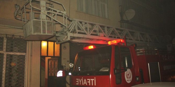 Kadın Personel Evinde Yangın Çıktı