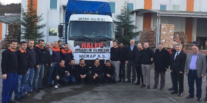 Arsin Osb’den Halep’e Ayakkabı Yardımı
