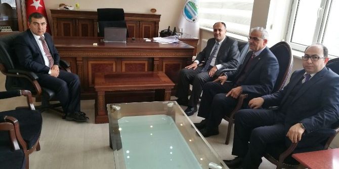 Başkan Özaltun’dan, Yeni Atanan Kaymakam Şahiner’e Ziyaret