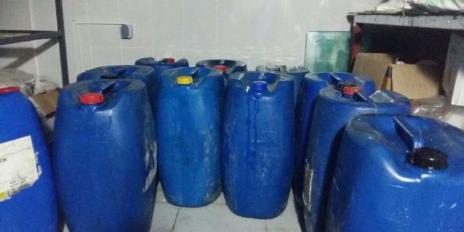 Adıyaman’da Bin 100 Kilo Sahte Zeytinyağına El Konuldu