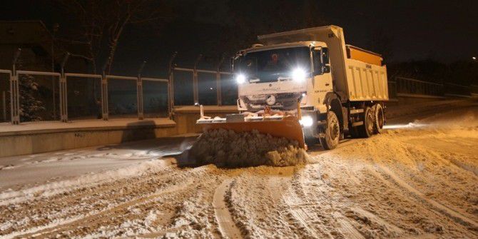 Selçuklu’da 24 Saat Kar Mesaisi