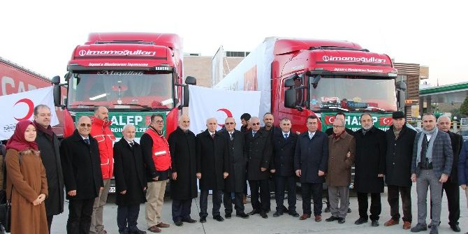 Samsun’dan Halep’e 5 Tır Yardım