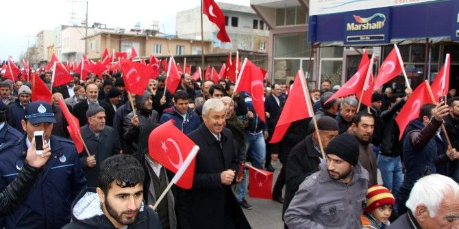 Adıyaman Kahta’da Teröre Lanet Yürüyüşü