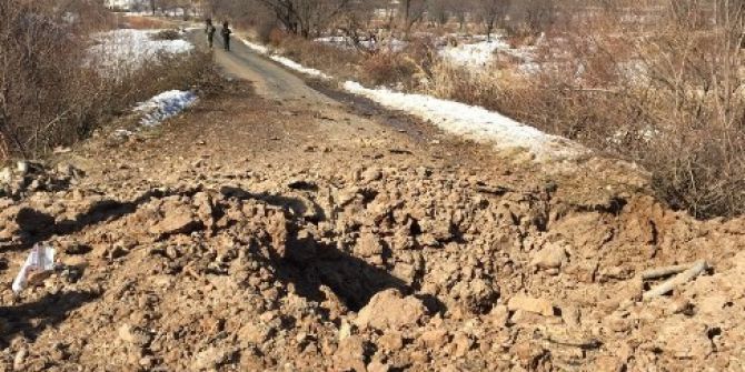 Dargeçit’te Menfeze Yerleştirilen Patlayıcı Kontrollü Olarak Patlatıldı