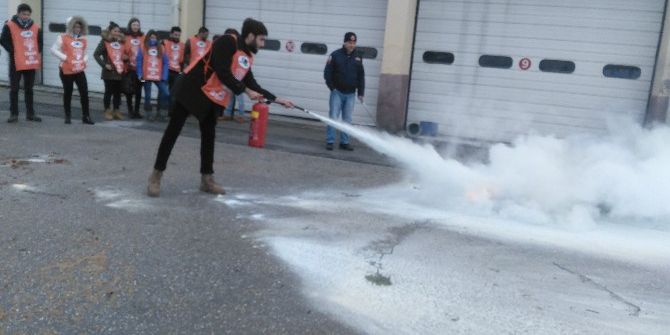 Genç Tema Gönüllüleri Yangın Eğitimi Aldı