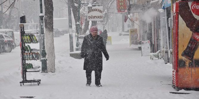 Kars’ta Yoğun Kar Yağışı