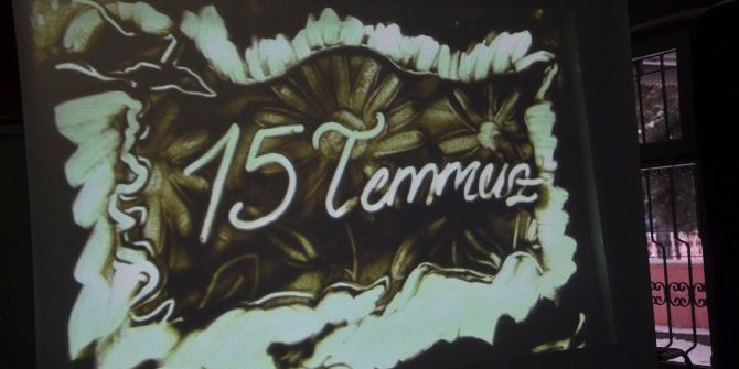 Kum Sanatçısı Cengiz Göğebakan’ın ’15 Temmuz’ Çalışması