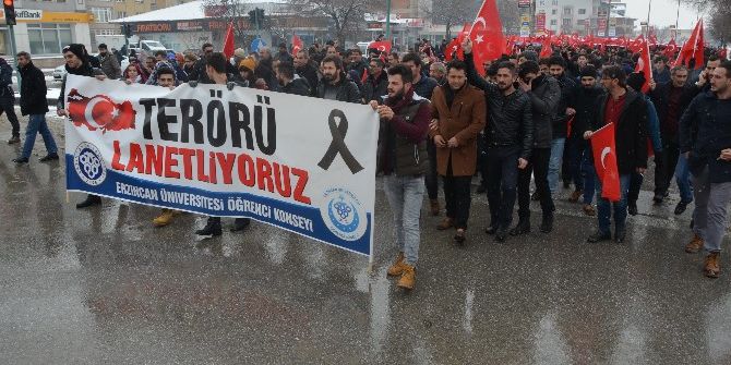 Erzincan Da Teröre Lanet, Yürüyüşe Davet Mitingi