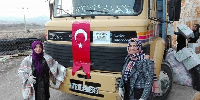 Ak Partili Kadınlardan Halep’e Yardım