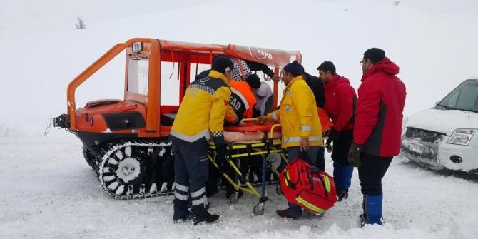 Muş’ta Hasta Kurtarma Operasyonu