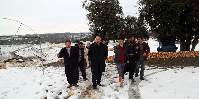 Tollu, Kardan Dolayı Sorun Yaşayan Bölgeleri Ziyaret Etti