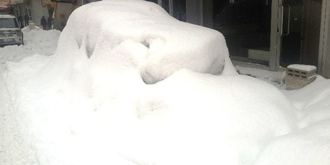 Ağrı’da Kar Yağışı Devam Ediyor