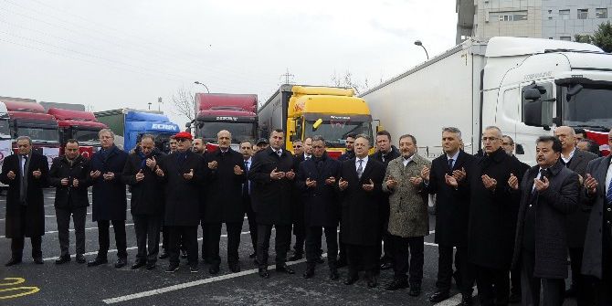 Tekstil Ve Hazır Giyim Sektörü Temsilcilerinden Halep’e 21 Tır Yardım