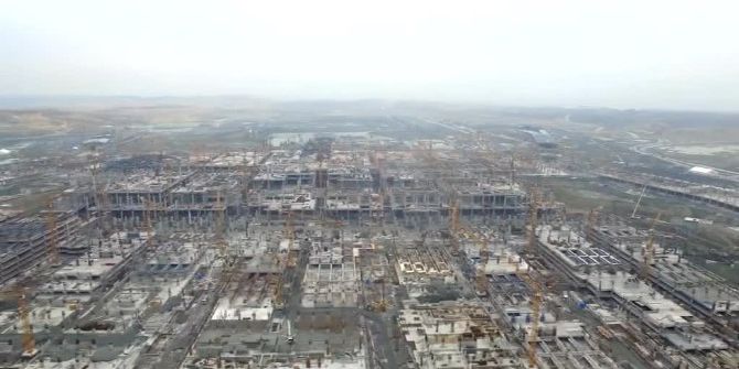 3. Havalimanı’nın Son Durumu Havadan Görüntülendi