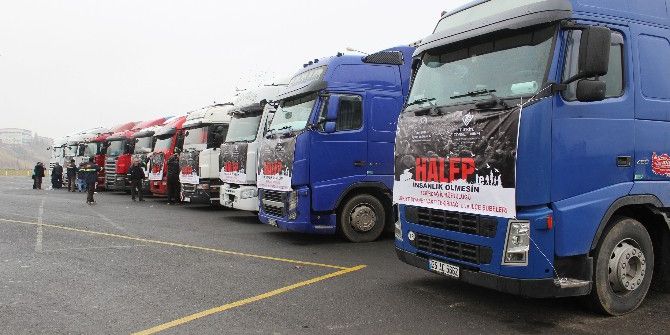 Halep’e Tekirdağ’dan Dev Yardım