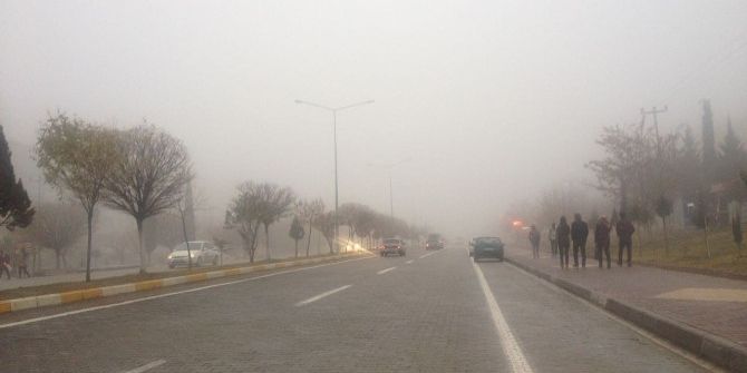 Yoğun Sis Hayatı Olumsuz Etkiledi