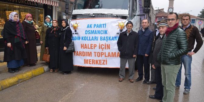 Ak Partili Kadınlardan Halep’e Yardım